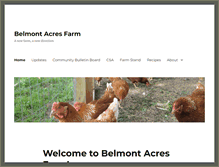 Tablet Screenshot of belmontacresfarm.com